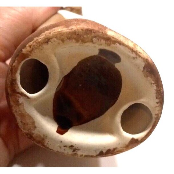 Angel Figurine Pottery Mixed Matte/Gloss Finish Praying Hands 7 Inches Tall Vtg. - Picture 7 of 7